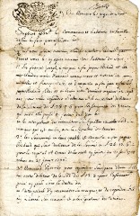 Courrier de Mr le Juge de Sixt - 1767
