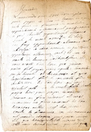 Lettre pour une requête