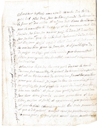 Compte rendu au sujet des biens inondés