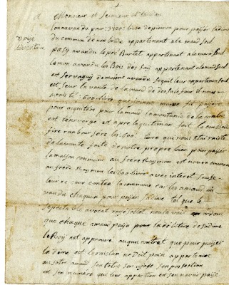 Compte rendu du sindic au sujet des impôts et des bois