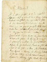Mémoire sur les mois cotisés et de la taille le 17 septembre 1817