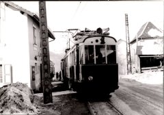 Train à Taninges le 22 février 1953