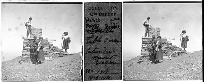 Photos de groupe au Buet - 1911