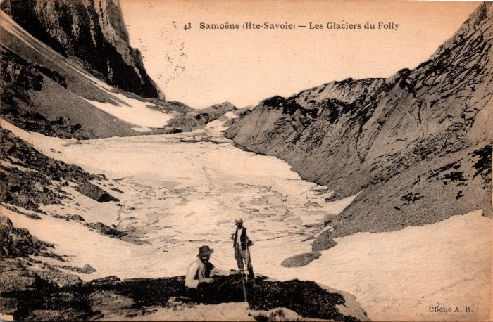 Photo sur les glaciers de Folly
