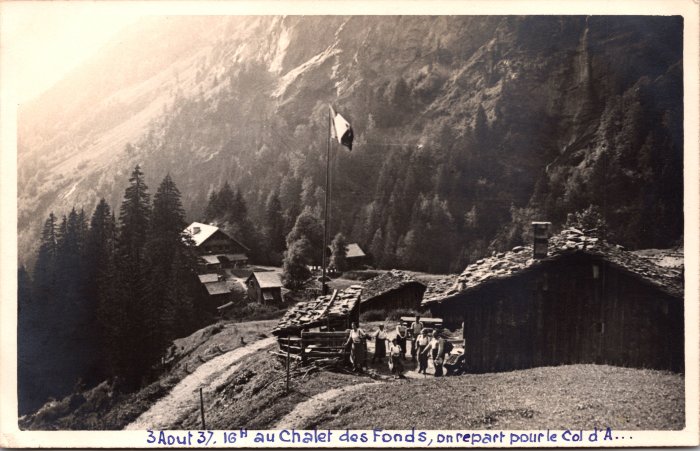 Photo au chalet des Fonds -1937
