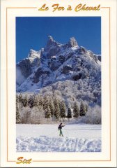 Carte postale du Cirque du Fer à Cheval l'hiver