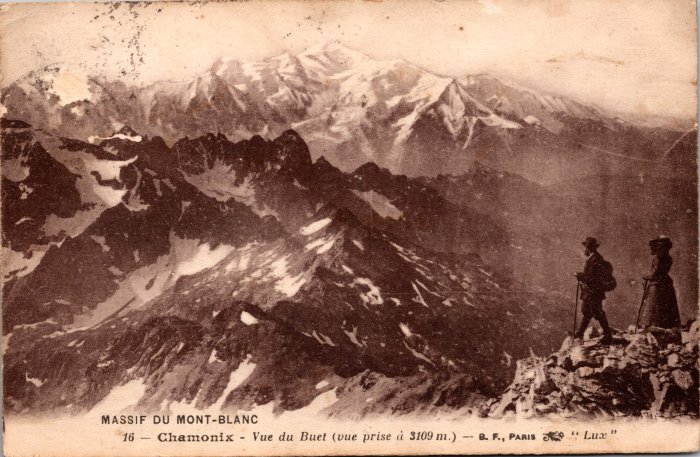 Massif du Mont Blanc vue du Buet