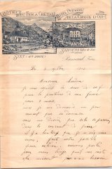 Lettre d’Emile RANNAUD - 1903