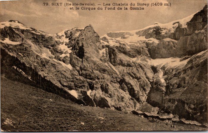 Les chalets du Boret et le Cirque du Fond de la Combe