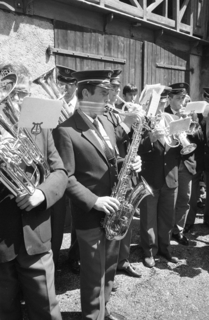 Photos lors d'un concert de l'harmonie de Sixt