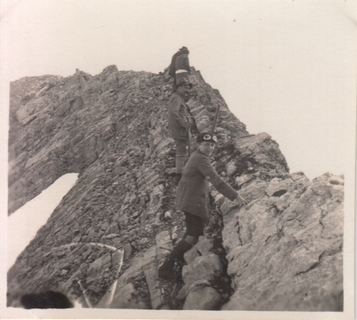 Photo près du sommet des Dents Blanches août 1926