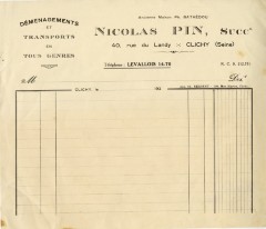 Facture vierge ou bon de commande