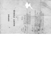 Cantique à Saint Ponce