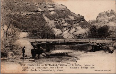 Carte postale du Pont du Molliet