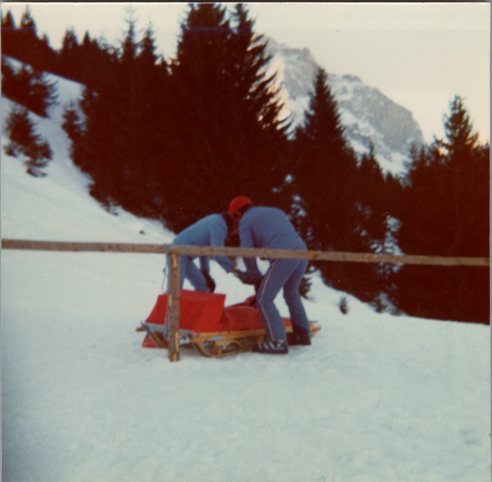 Préparation du traîneau aux Vagnys