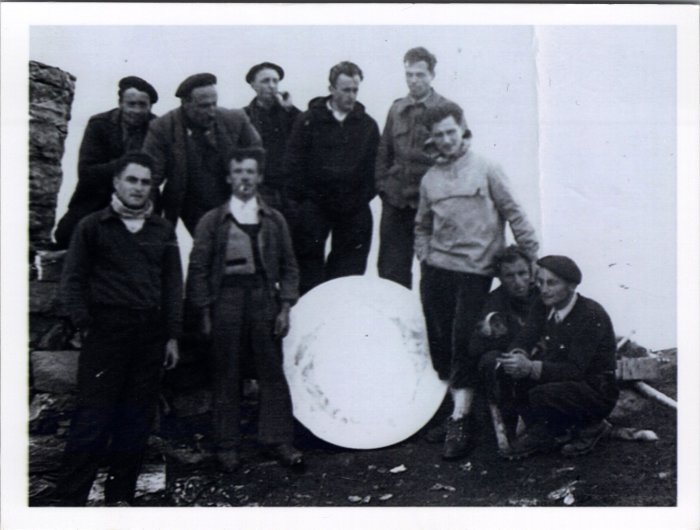 Photo au sommet du Buet en 1954
