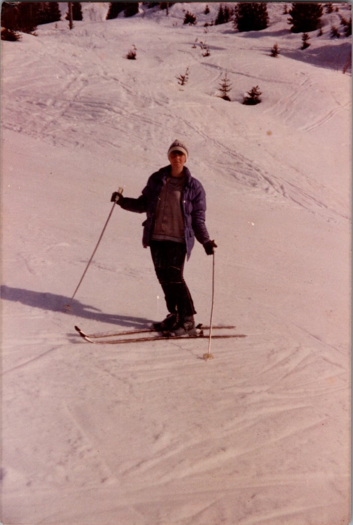 Edith CHENEVAL au ski - 1982