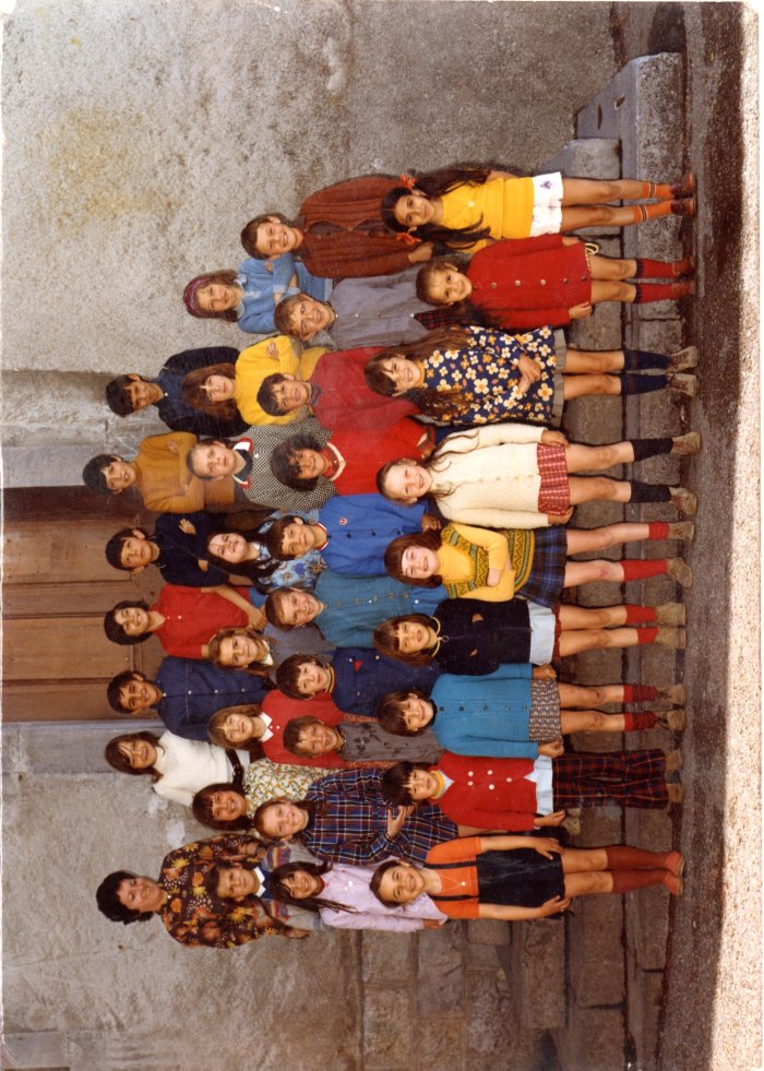 Photo de classe de l'école de Sixt 1972-73