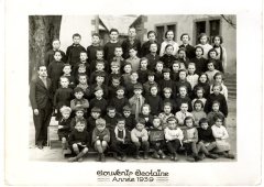 Photo de classe de l'école de Sixt année 1939