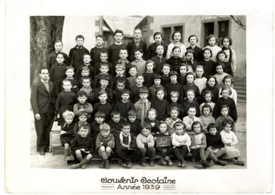 Photo de classe de l'école de Sixt année 1939
