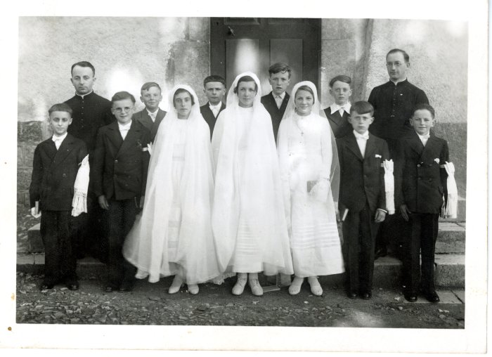 Photo des communiants nés en 1938 - années 50
