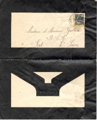 Faire parts humoristiques adressé à Mr et Mme Jean Gaillard en 1931